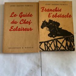 2 livres anciens &laquo;&nbsp;Baden Powell &laquo;&nbsp;