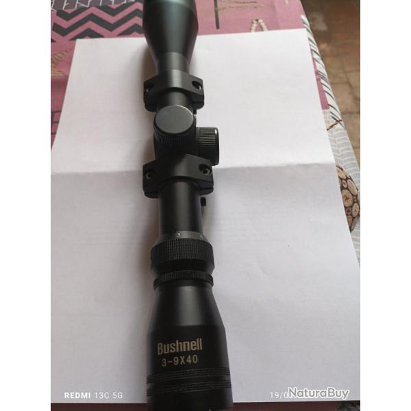 Deux colliers diam�tre 25.4 pour rail de11 +lunette HS ou a reparer