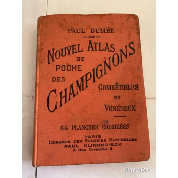 Livre ancien �� Atlas des Champignons �� 1905