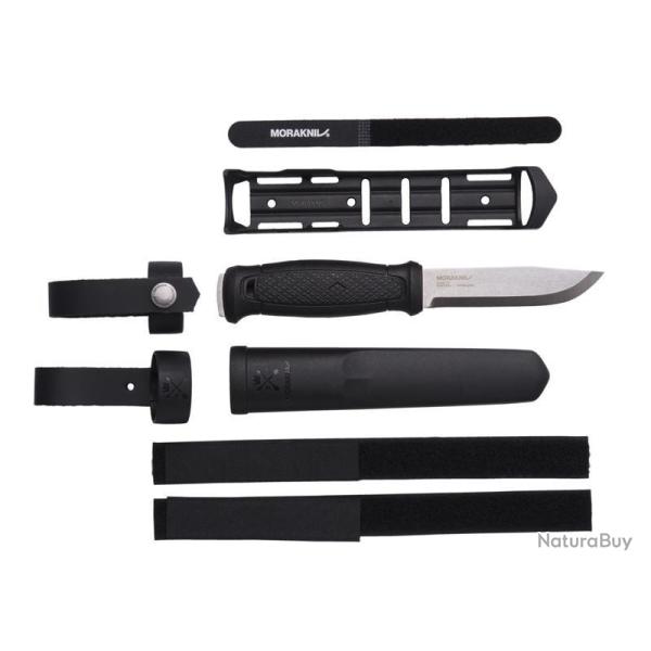 Poignard Morakniv GARBERG lame pleine soie 11cm inox + etui tactique multi mount