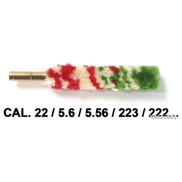 Ecouvillon laine calibre .22 / 5.6 / 5.56 / .222 / .223 - Vendu � l'unit�