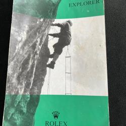 Rolex brochure 1969 Explorer 1016 advertising leaflet