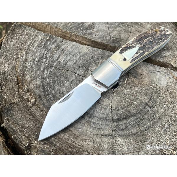Couteau pliant Stag 14C28N Sandvik lame tanto