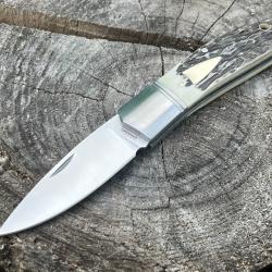Couteau pliant Stag 14C28N Sandvik lame drop point