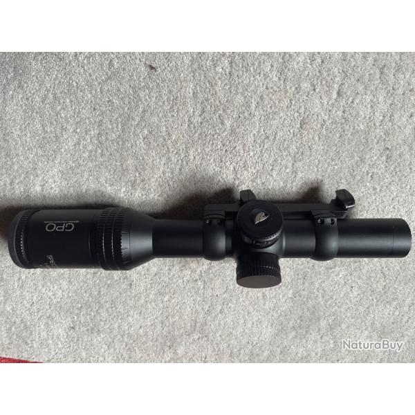 Lunette de battue GPO 1-6x24 avec montage blaser