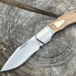 Couteau pliant traditionnel XL - 14C28N Sandvik & manche Zebrawood clair