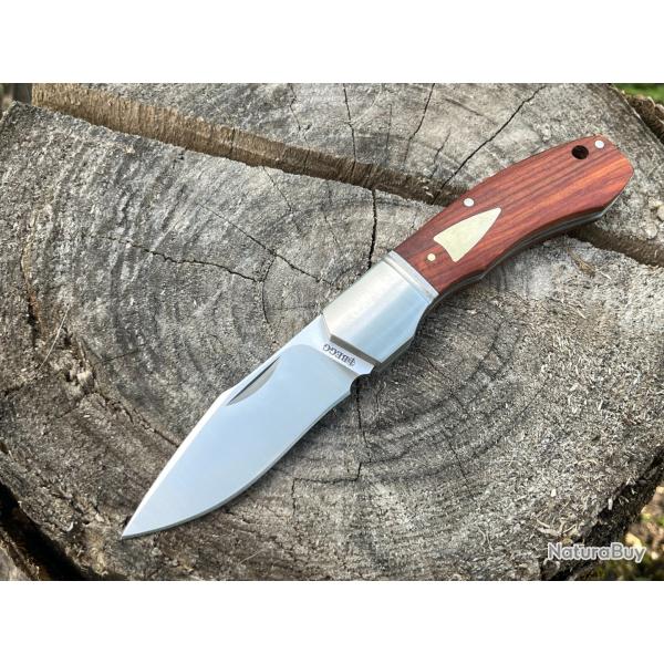 Couteau pliant traditionnel XL - 14C28N Sandvik & manche Red sandalwood fonc�