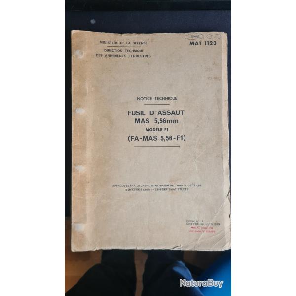 [Ench�re sans r�serve] Notice FAMAS MAT1123