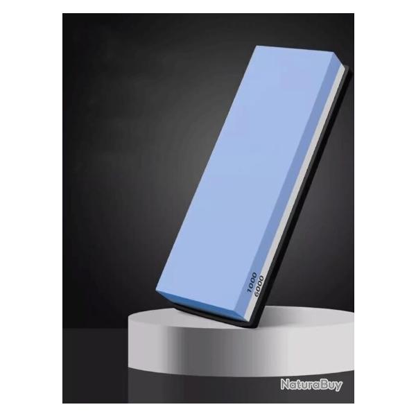 Pierre � aiguiser professionnelle 1000/6000 - Whetstone double face - Base antid�rapante - 700 g
