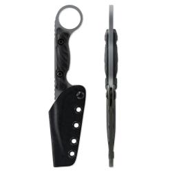 Couteau Scramasaxe Tactique M390 - Compact - Manche G10 - &Eacute;tui Kydex Renforc&eacute;