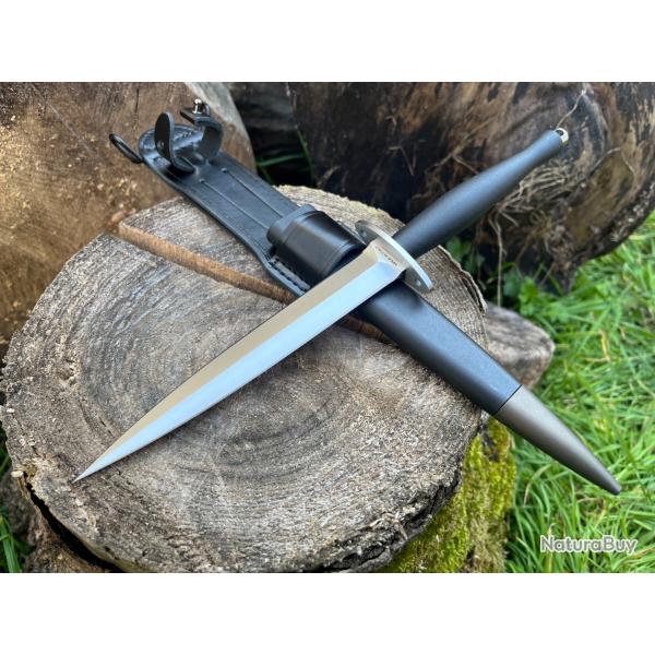 Dague Black Stinger D2 - Lame 16,2 cm - G10 - �tui cuir tactique