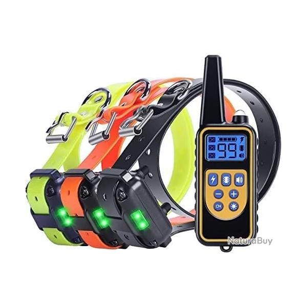 COLLIER DE DRESSAGE RECHARGEABLE POUR CHIEN - T�L�COMMANDE - �TANCHE