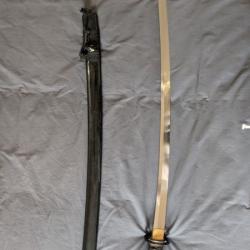 Katana - acier 1095 Damas - v&eacute;ritable hamon - lame aiguis&eacute;e
