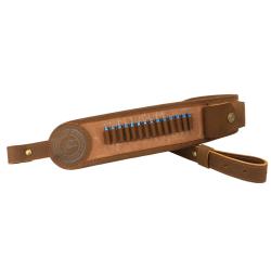SANGLE POUR CARABINE AVEC CARTOUCHI&Egrave;RE 22LR, 22 MAG, etc. - MARRON - LIVRAISON GRATUITE
