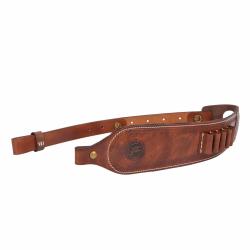 SANGLE POUR FUSIL EN CUIR GAUFR&Eacute; 30-30 .308 etc.. - MARRON - LIVRAISON GRATUITE