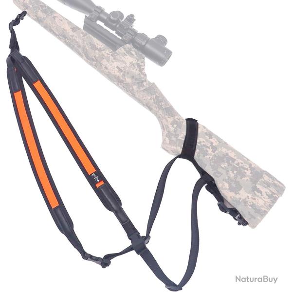 SANGLE HARNAIS EN N�OPR�NE ORANGE - LIVRAISON GRATUITE