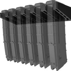SUPPORT MURAL POUR 6 CHARGEURS PMAG/MFTMAG/HEXMAG POUR FUSIL AR/M4/M16
