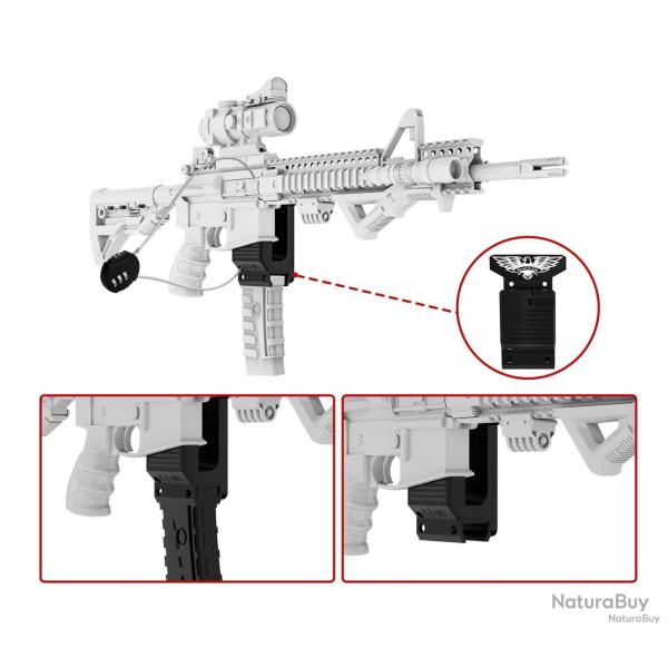 SUPPORT MURAL VERTICAL S�CURIS� POUR FUSIL D'ASSAUT AR15/M4/M16 - LIVRAISON GRATUITE