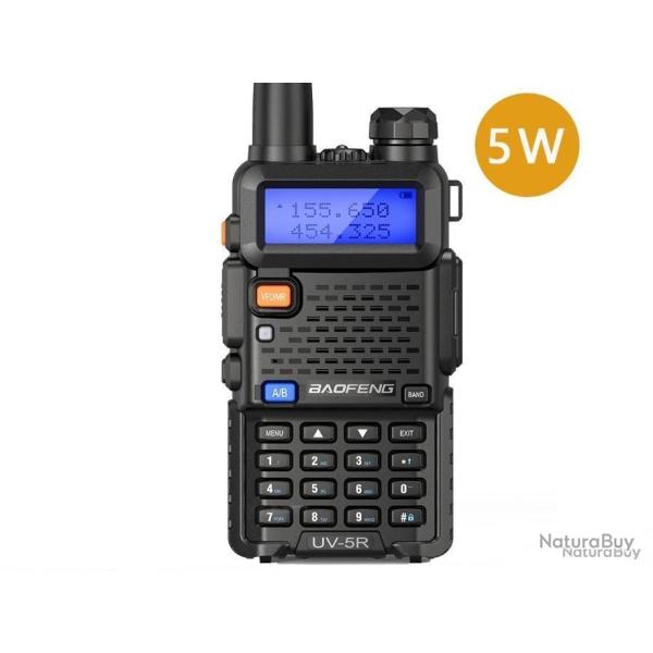 TALKIE-WALKIE BAOFENG UV-5R - NOIR - LIVRAISON GRATUITE