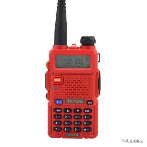 TALKIE-WALKIE BAOFENG UV-5R - ROUGE - LIVRAISON GRATUITE