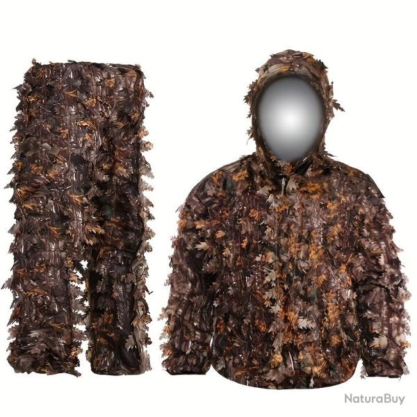 TENUE CAMOUFLAGE 3D - CAMOUFLAGE FOR�T AUTOMNE - LIVRAISON GRATUITE