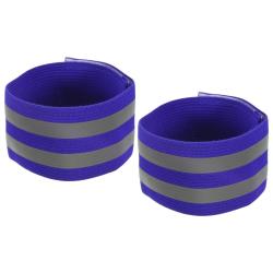LOT DE 2 BRASSARDS DE S&Eacute;CURIT&Eacute; R&Eacute;FL&Eacute;CHISSANTS - BLEU