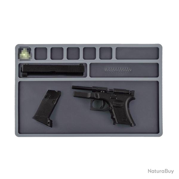 TAPIS DE NETTOYAGE ARMES DE POING R�SISTANT � L'HUILE ET AUX SOLVANTS - LIVRAISON GRATUITE