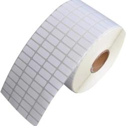 LOT DE 1000 PASTILLES AUTOCOLLANTES RECTANGULAIRES 10x20 mm - BLANC