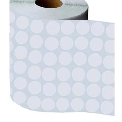 LOT DE 1000 PASTILLES AUTOCOLLANTES RONDES 15 mm - BLANC