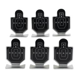 6CIBLES SILHOUETTE EN M&Eacute;TAL 62MM - MOD&Egrave;LE 2
