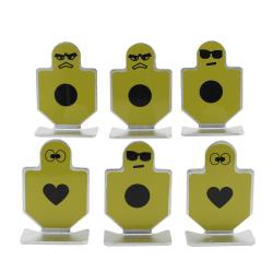 6 CIBLES SILHOUETTE EN M&Eacute;TAL 62MM - MOD&Egrave;LE 3