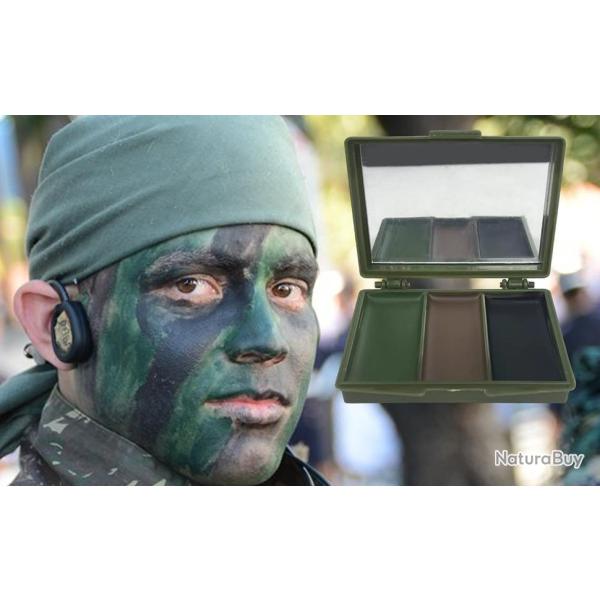 PALETTE CAMOUFLAGE MILITAIRE ANTITRANSPIRANT - LIVRAISON GRATUITE