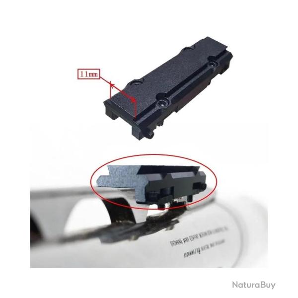 RAIL 11 MM POUR BANDE VENTIL�E DE FUSIL DE CHASSE OU FUSIL � POMPE
