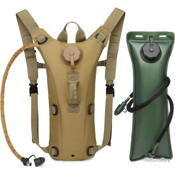 SAC D'HYDRATATION 3 LITRES - KAKI - LIVRAISON GRATUITE