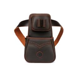 SACOCHE EN CUIR POUR BALL-TRAP - TOURBON - LIVRAISON GRATUITE