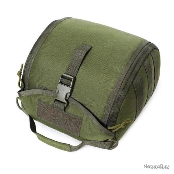 SAC POUR CASQUE AVEC SYST�ME MOLLE - VERT - LIVRAISON GRATUITE