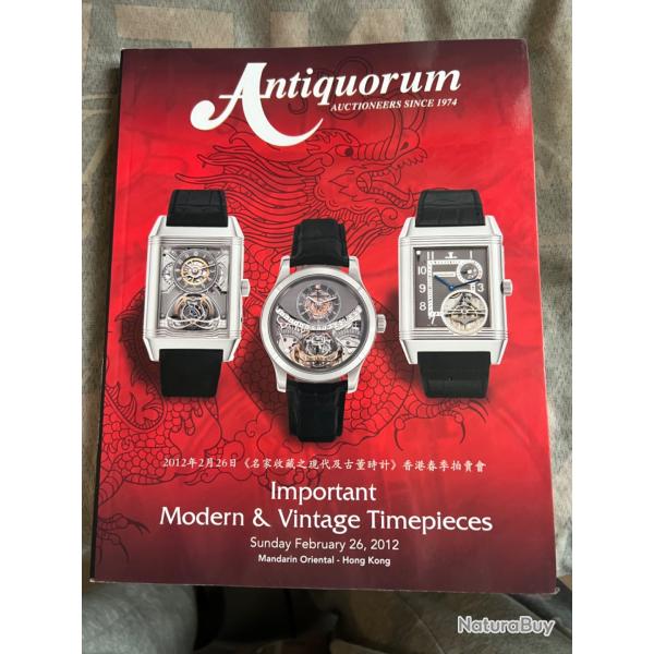 Montres catalogue ench�res Hong Kong 02.2012