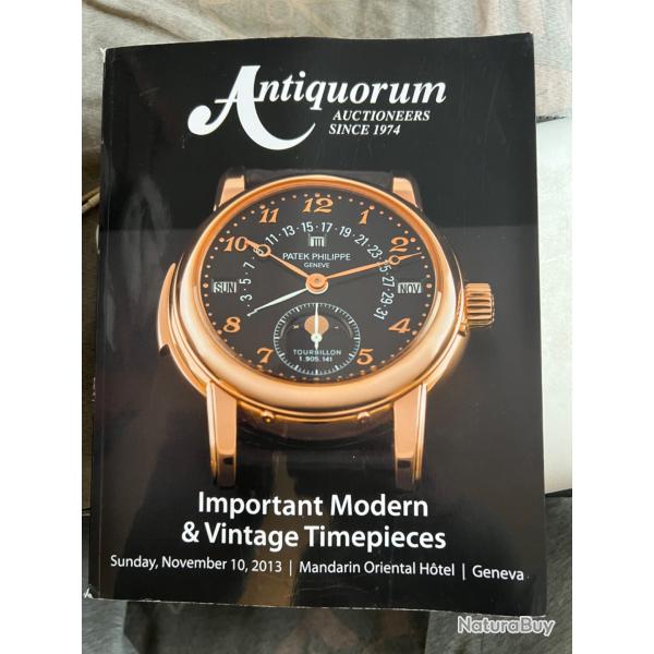 catalogue Montres Gen�ve 11.2013, ench�res auction catalog with price list