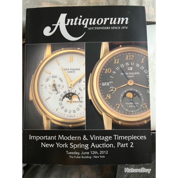 Montres ench�res NEW YORK 06.2012 auction catalog Antiquorum