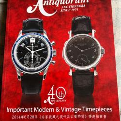 Ench&egrave;res Montres Hong Kong 06.2014 auction catalog Antiquorum