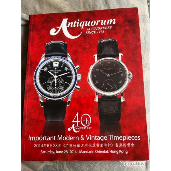 Ench�res Montres Hong Kong 06.2014 auction catalog Antiquorum