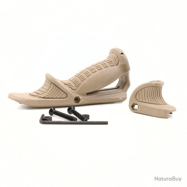 Poign�e Tactique Angulaire PTK & VTS + Handstop Beige pour rail P�catinny (1)