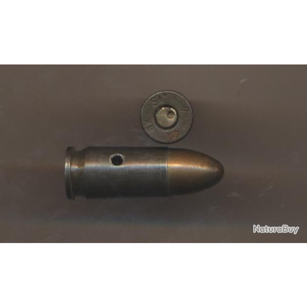(14945) 9x19 Parabellum Neutra  ww2 mle 08mE balle noyau plomb Allemagne