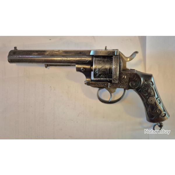 Revolver VRAI LEFAUCHEUX 12 MM a broche a cadre fermer. Superbe etat fonctionnement parfait etat