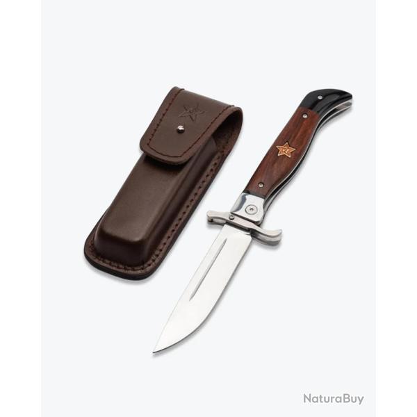 Couteau pliant �toile rouge - garde basculante - 420HC - 25 cm