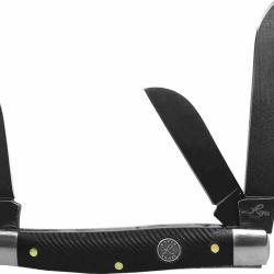 RP0001XGB Roper Knives Stockman Couteau pliant traditionnel Triple lame D2 stonewash Manche G10