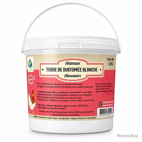 Terre de diatom�e blanche qualit� alimentaire 2.5 kg