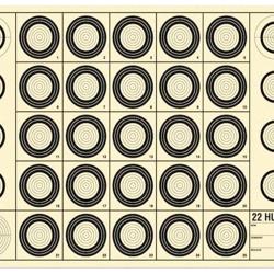 Cible Benchrest 22 Hunter 42 x 29,7 cm (A3) paquet de 100