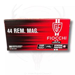 50 balles SJSP Cal. 44Mag FIOCCHI