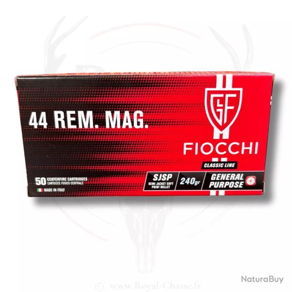 50 balles SJSP Cal. 44Mag FIOCCHI
